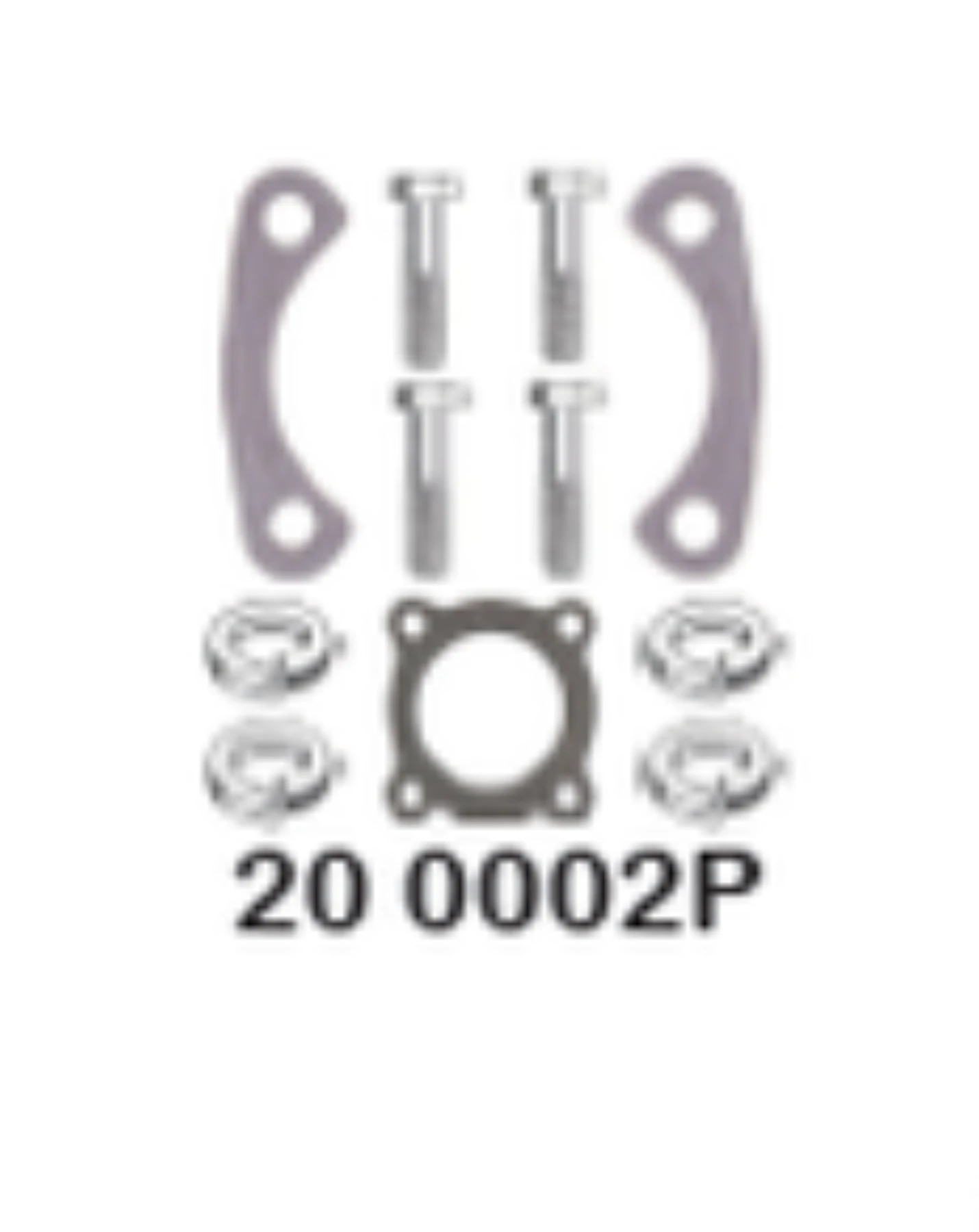 Monteringskit till Avgasknä OMC V8 (20-0031, 20-0055)