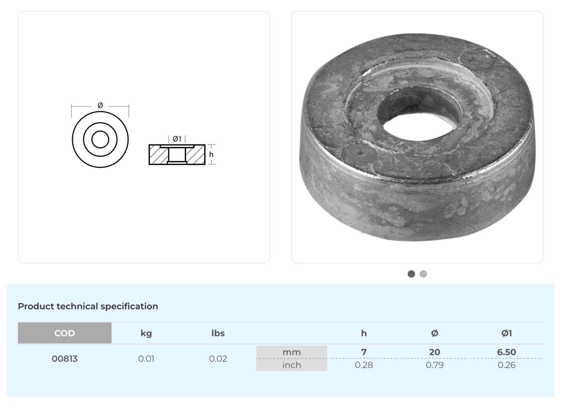 Anod Mercury 4,5hk i zink