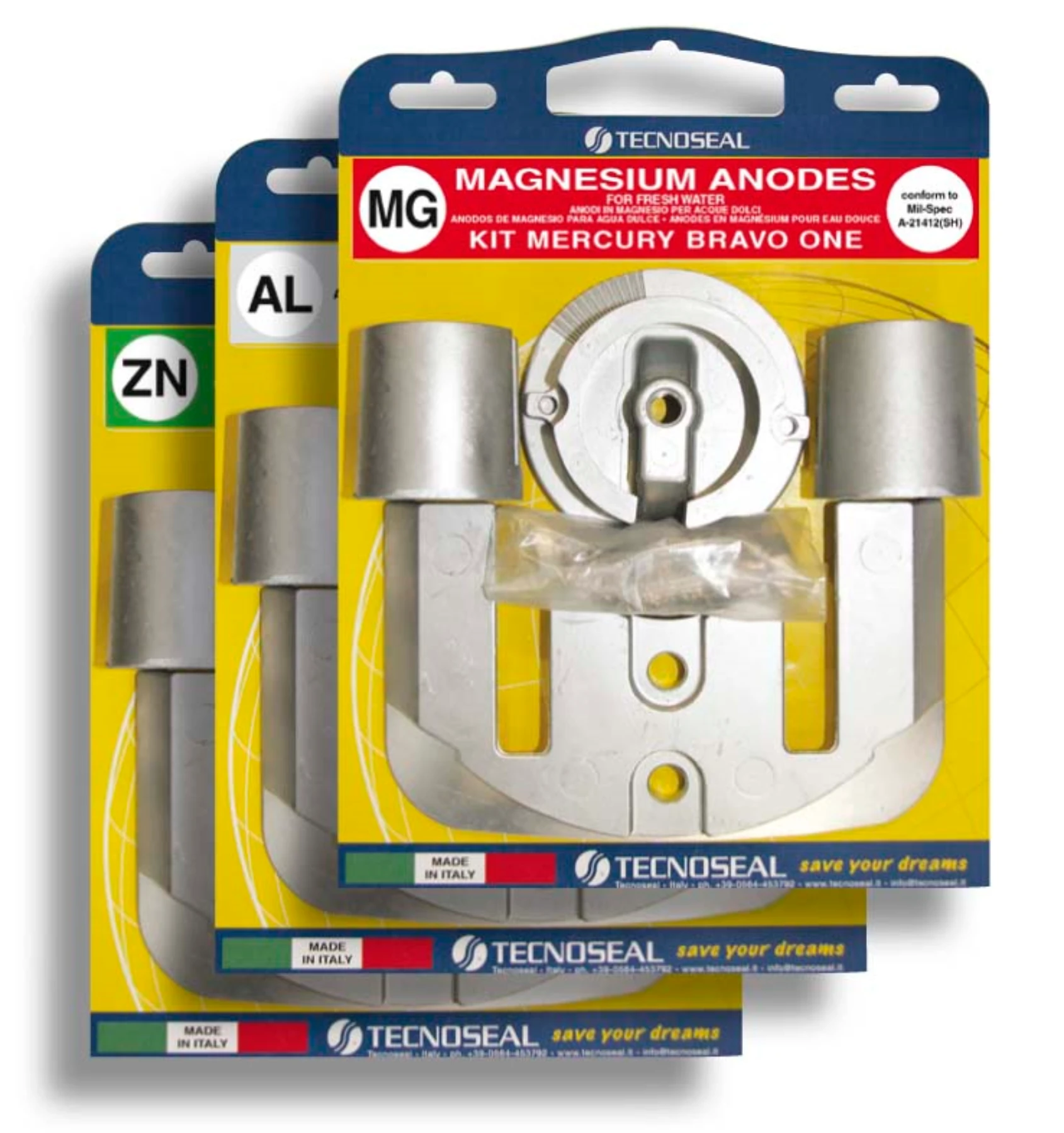 Anodkit för Bravo 1. Aluminium