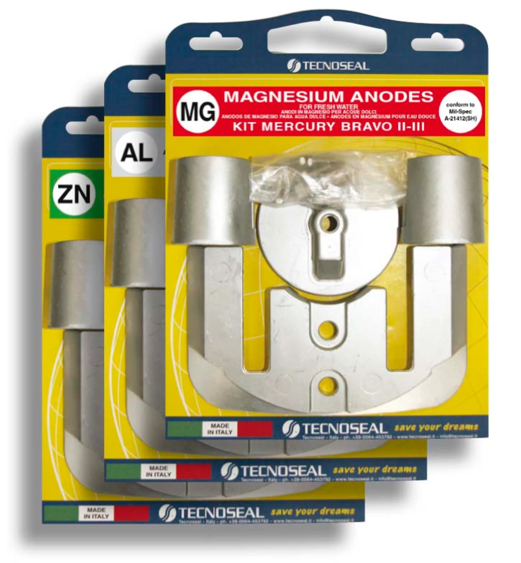 Anodsats för Bravo 2 och 3 (före 2003)