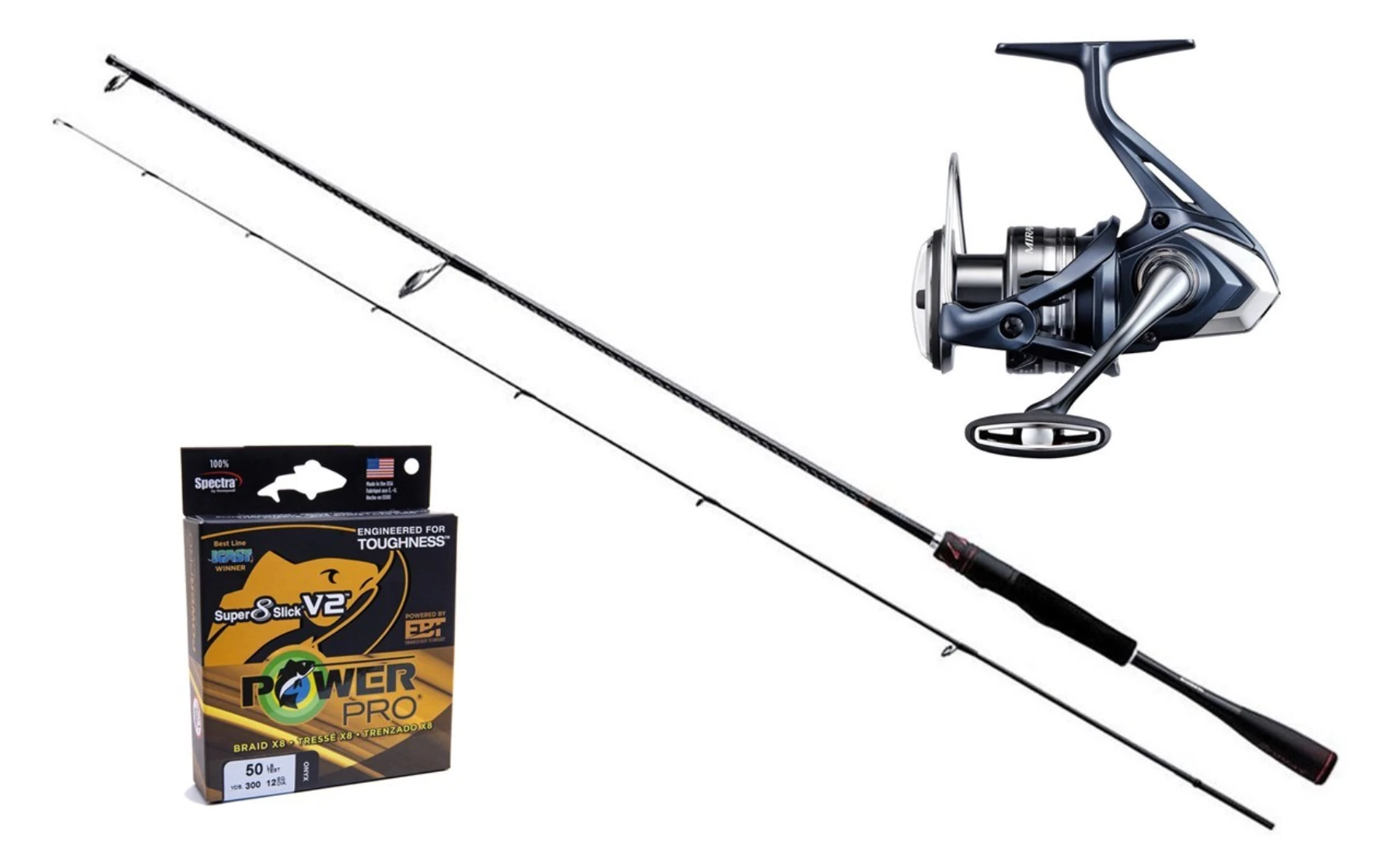 Fiskeset Abborre Haspel Shimano 5-15gr