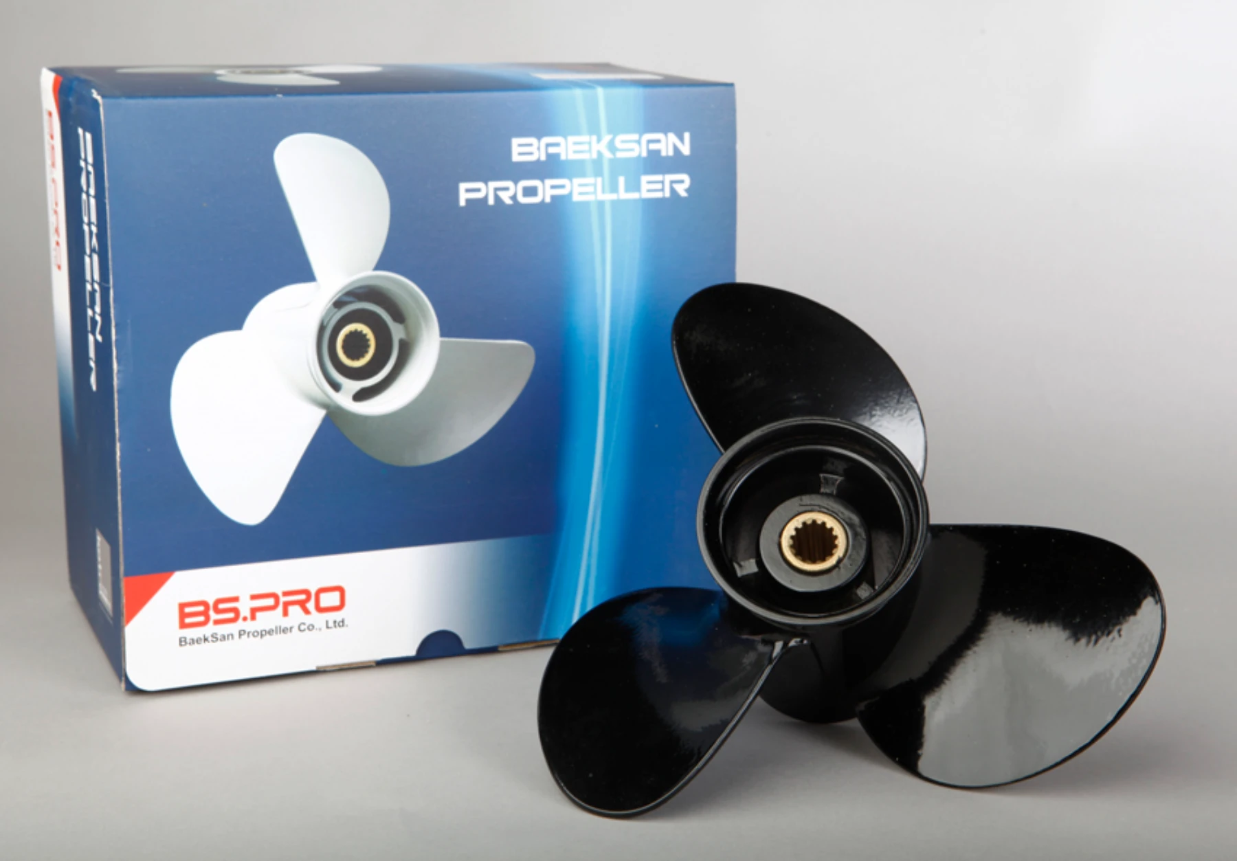 3-bl båtpropeller till Mercury/Tohatsu/Evin stigning 9 3/4 tum