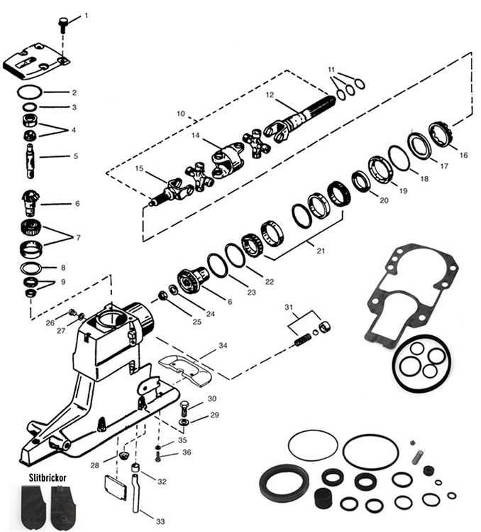 Alpha One Gen 2 Överhus ->1997