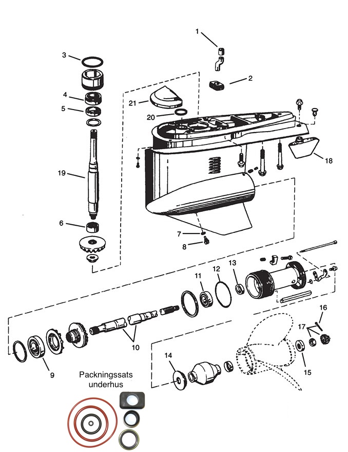 Volvo Penta SX Underhus