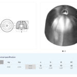 Sidepower - Sleipner propeller nut    (01053AL)