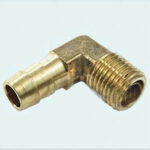 Slangnippel 90 graders, 1/4 npt, 3/8 slang