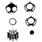 Impeller för pumphus i plast.