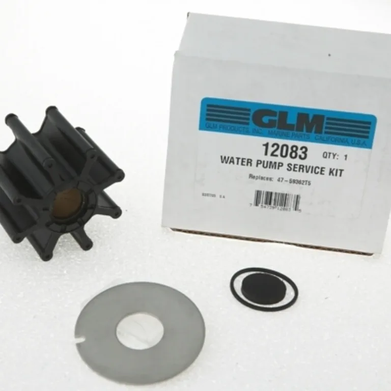 Impeller med packningar för pumphus i mässing.