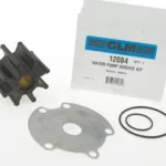 Impeller med packningar för pumphus i plast.