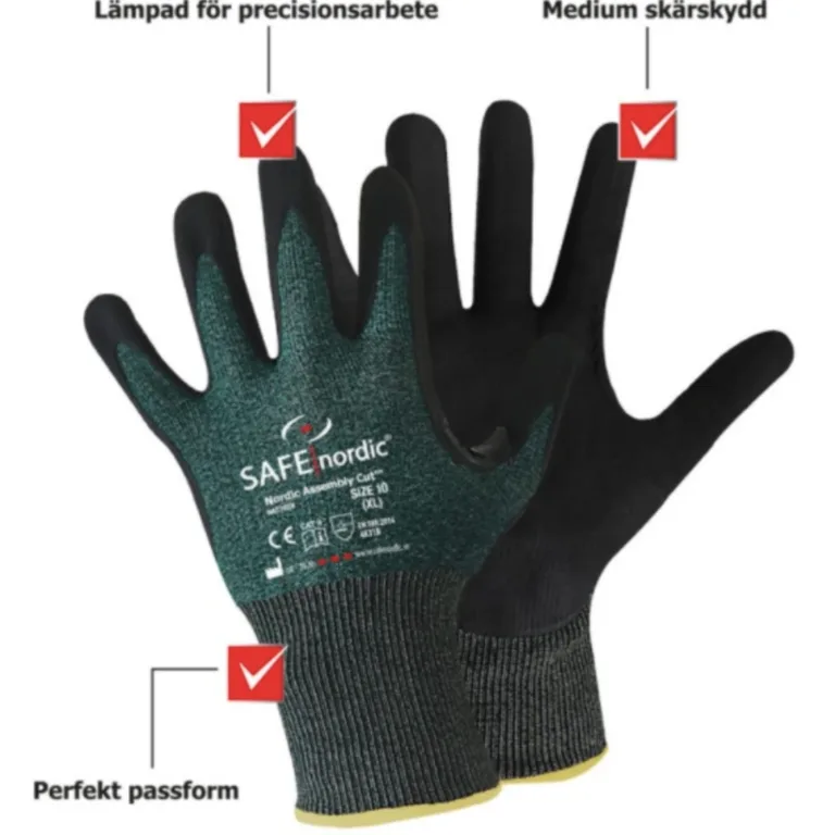 Skärskyddshandske Nordic Assembly Cut Strl 8