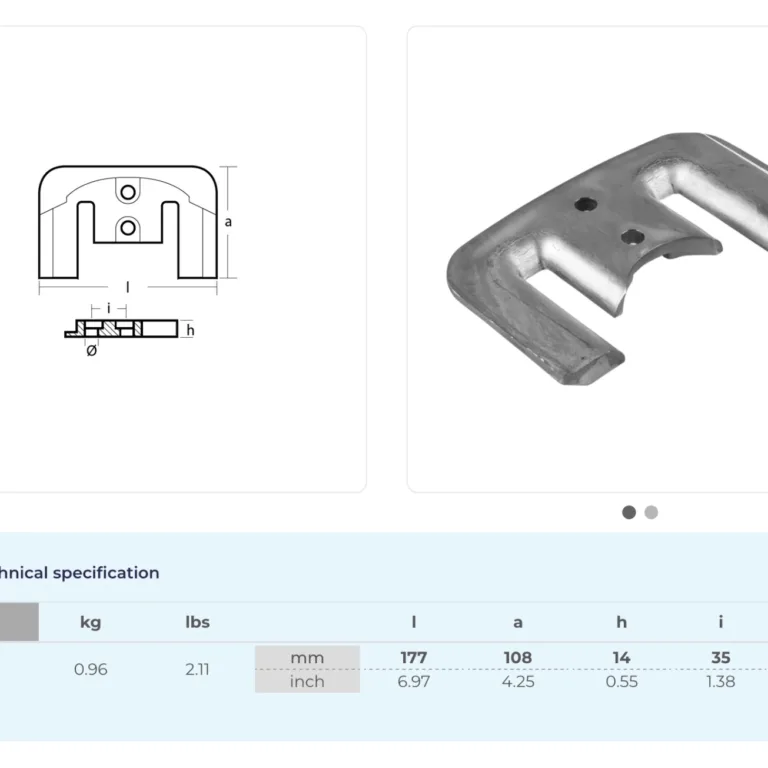 Anod Mercruiser Bravo 1/2/3 i zink