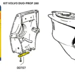 Anodkit för Volvo 280 duoprop aluminium