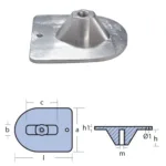 Anod till Mercury 20hk i zink