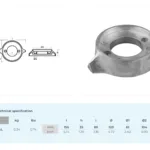 Anod 280-290 Singelpropeller Aluminium