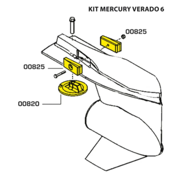 Anodkit Verado 6-cyl