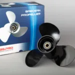 3-bl båtpropeller för Honda, stigning 9 3/4 tum