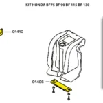 Anodkit för Honda BF75, BF90, BF115, BF130 Aluminium