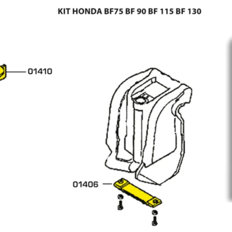 Anodkit för Honda BF75, BF90, BF115, BF130 Aluminium