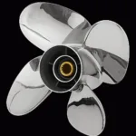 4-bl rostfri båtpropeller till Suzuki/Johnson