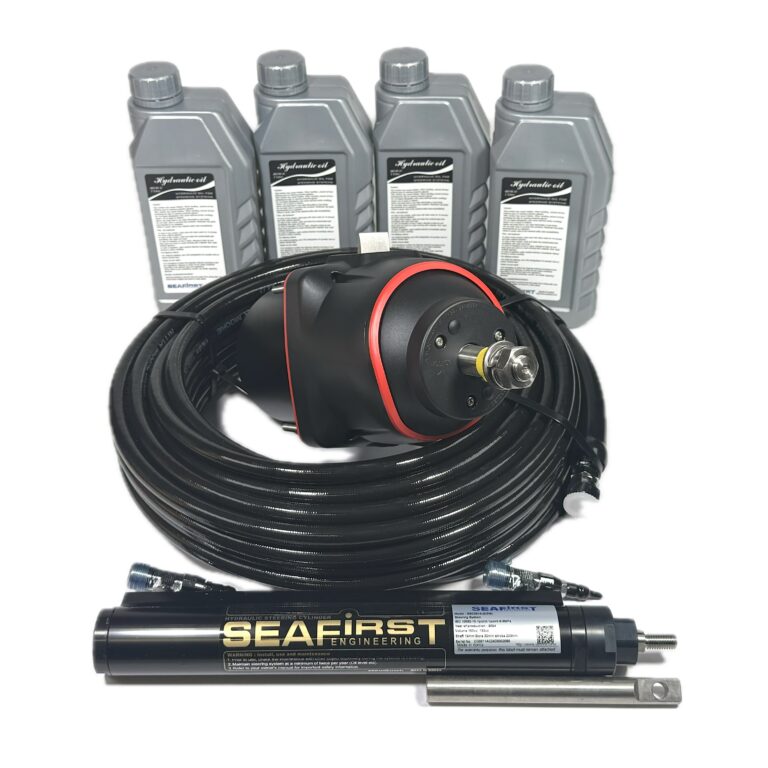 Sea First. Hydraulstyrning för drev, balanserad cylinder. Tiltpump.